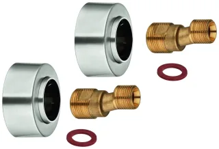 GROHE S-Anschluss 48453 1/2" x 3/4" Verstellbarkeit 7,5mm supersteel, 48453DC0 48453DC0
