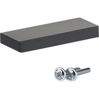 SO-TECH® Möbelgriff Griffleiste LineaGrip, Lochabstände 32 - 384 mm (1-St), 1x schwarz, BA 32 mm, Länge 66 mm, inkl. Schrauben
