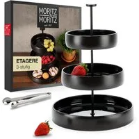 Moritz & Moritz Etagere Moritz & Moritz Etagere Steingut Schwarz