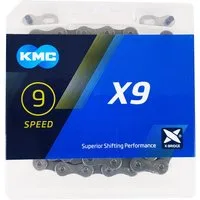 KMC Fahrradkette KMC X9 Kette 9fach für 27 Gang Schaltungen 1/2 x 11/128 9 Speed Chain 9 fach