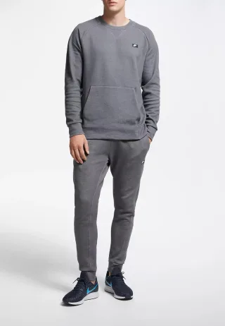Nike Sportswear Optic Herren-Fleece-Crew-Trainingsanzug in Grau