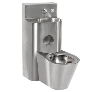 KWC Aquarotter Sanitärkombination, HEAVY DUTY, Edst., W.Mont., SPK, elektr., WC mittig, 2000100969 2000100969