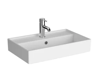 VitrA ArchiPlan Waschtisch Compact 60 x 38 cm rechteckig wandgebunden mit Hahnloch,7401B403-0001 7401B403-0001
