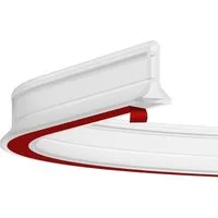 Zyronn Duschdichtung 2 m Duschdichtung, selbstklebender Spritzschutzstreifen, 3,5 cm hoch, Gummi-Duschdichtungsstreifen, wasserdichter Streifen