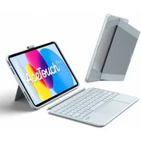 Inateck Hülle mit Tastatur für iPad 11 Gen A16, iPad 10 Gen, mit Stifthalter iPad-Tastatur (Vertikaler/Horizontaler Ständer,Großes Trackpad,Abnehmbar,Abnehmbare)