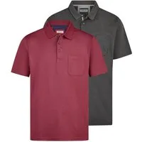 Redmond Poloshirt 2er Pack Basic (Spar-Set, 2-tlg) Poloshirt - Baumwolle - Atmungsaktiv