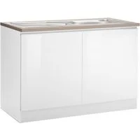 KOCHSTATION Spülenschrank KS-Ohio Breite 120 cm