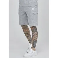 Siksilk Shorts SikSilk Herren Grau Marl Essentials Cargo Shorts