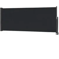 FIVMEN Seitenmarkise Ausziehbar Sichtschutz Markise, Anthrazit,100/120/140cm Seitliche Vordächer für Terrasse Balkon Garten
