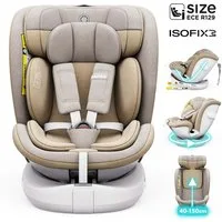 Daliya® Autokindersitz ROTAZIONE Kindersitz, Autositz, Kinderautositz, Babyschale, ab: ab Geburt, bis: bis 12 Jahre, ab: 40 cm, bis: 150 cm, 8-stufige Sitzneigungsverstellung, höhenverstellbare Kopfstütze