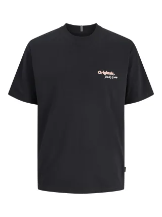 JACK&JONES - JORRIVIERA BACK SCRIPT TEE CN JNR Black - Gr. - 176