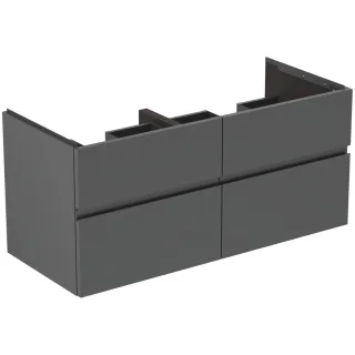 Ideal Standard Möbeldoppel-Waschtischunterschrank Finesse 1200x505x550mm 4 Auszüge Anthrazit matt, E E3399Y2