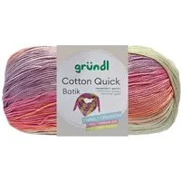 Gründl 100 Gramm Gründl Cotton Quick Batik Farbauswahl Häkelwolle