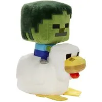 Mattel® Plüschfigur Minecraft Deluxe Plüschfigur Chicken Jockey 20 cm