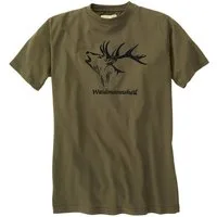 Hubertus Rundhalsshirt Hubertus T-Shirt Waidmannsheil schilf Übergröße