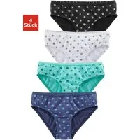 petite fleur Slip (Packung, 4-St) mit schmaler Spitze am Bündchen