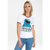 LOGOSHIRT T-Shirt Sesamstrasse - Krümelmonster mit lizenziertem Print