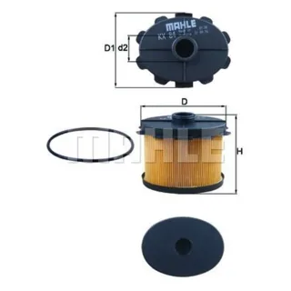 Mahle Kraftstofffilter Citroen Fiat Peugeot Toyota 1,9
