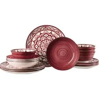 Ritzenhoff & Breker Tafelservice Doha (16-tlg), 4 Personen, Porzellan, Teller Set, aus Porzellan für 4 Personen