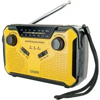 Schwaiger UKW Outdoor Radio RADK0001 Radio (Handkurbel, Solarpanel, spritzwassergeschützt, stoßfest)