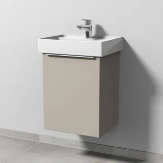 Sanipa 3way Waschtischunterbau zu Villeroy & Boch Collaro Waschtisch mit 1 Tür, Kaschmir-Matt UP8301U