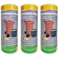 Weco Biotonnenpulver 3x Biotonnen Mülleimer Abfall Pulver Abfalltonne Geruchskontrolle, 3-St., je 500 g für ca. je 600 l