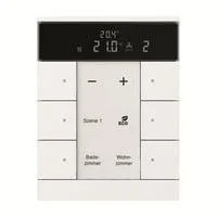 Raumtemperaturregler 6-fach mit Bedienfunktion Typ SBR/U6.0.11-84 weiß (glänzend), Retail