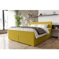 99rooms Boxspringbett Phönix (Schlafzimmerbett, Bett), mit Taschenfederkernmatratze, Topper und gepolstertem Cordstoff POSO