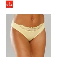 Nuance by Lascana Slip (Packung, 2 Stück) mit Spitzeneinsatz vorne