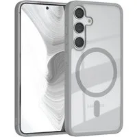 EAZY CASE Handyhülle Transparente Hülle mit MagSafe Samsung Galaxy S24 6,2 Zoll, Back Cover Slimcover mit Displayschutz, Magsafefunktion, Bumper-Hülle
