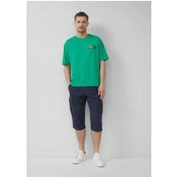 s.Oliver Shorts Bermuda FILE File: Gemusterte Cargo-Bermuda aus Baumwollmix im Relaxed Fit