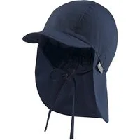 Sterntaler® Schirmmütze UV-Schutz 50+ Schirmmütze mit Nackenschutz uni (1-St) Kinderhut aus UV-Popeline mit Bindeband und UV-Schutz 50+