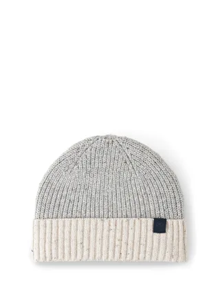 Tom Tailor - Beanie Mütze grey offwhite nep colorblock - Gr. - OS