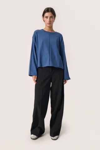 Strickpullover Baggy fit blue