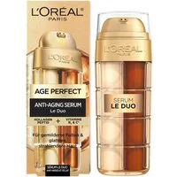L'ORÉAL PARIS Gesichtsserum AGE PERFECT ANTI-AGING SERUM LE DUO, intensive Pflege, mildert Falten, kräftigt die Haut