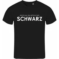 deinshirt Print-Shirt Herren T-Shirt Heute mal ein fröhliches Schwarz Funshirt mit Motiv
