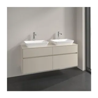 Villeroy und Boch Collaro Waschtischunterschrank C11900VN 140x54,8x50cm, für 2 Waschtische, cashmere grey