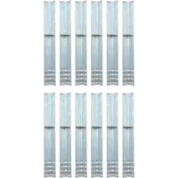 vidaXL H-Pfostenanker Bodenanker L-Form für Spielturm 12 Stk. Stahl 5 x 5 x 50 cm, (12-St)