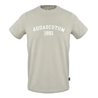 Aquascutum - T-Shirt für Herren/Damen Unisex, Regulär (Grau)