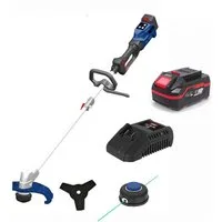 Güde Akku-Motorsense 18V Freischneider / Rasentrimmer FS 18-0 mit Akku 4.0 Ah / Ladegerät