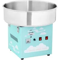 Royal Catering Zuckerwattemaschine 52 cm Zuckerwattegerät 1200 W Edelstahl Gastronomie Profi türkis