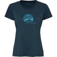 VAUDE T-Shirt Women's Cyclist T-Shirt V (1-tlg) atmungsaktives und schnelltrocknendes Radshirt