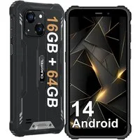 OUKITEL G2 16GB RAM + 64GB ROM/TF 1TB, Android 14 Outdoor Smartphone (15,24 cm/6.0 Zoll, 64 GB Speicherplatz, 13 MP Kamera, 6,0'' Display, 16GB+64GB, IP68/IP69K, 6300mAh, OTG, GPS)