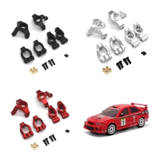Upgraded Full Metal RC Car Parts Steering Cups C Hubs Rear Wheel Mount Seats for HNR H9804 1/10 Rally Vehicles Models Sp