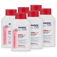 numis med Bodylotion Körpermilch 10% Urea für extrem trockene Haut - Bodylotion 6x 300 ml, 6-tlg.