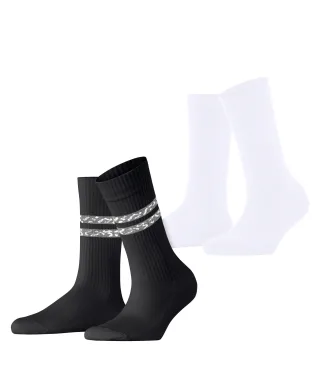 ESPRIT socks & tights - Esprit Memphis Rib 2-Pack Damen sortiment - Gr. - 40.5