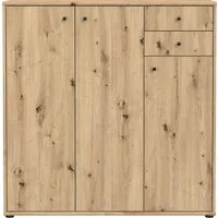FORTE Kommode Tempra, Kommode, 3 Türen, 2 Schubkästen, viel Stauraum, Breite 108,8 cm