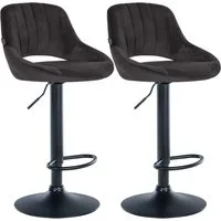 CLP Barhocker Milet Samt (Set, 2er), Samtbezüge, höhenverstellbar, drehbar