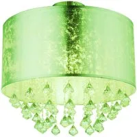 GLOBO LIGHTING LED Deckenleuchte, Leuchtmittel inklusive, Warmweiß, Deckenleuchte Kristallleuchte Wohnzimmerleuchte LED Smart RGB