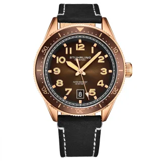 Rose Gold und Brauner Quarz 42mm